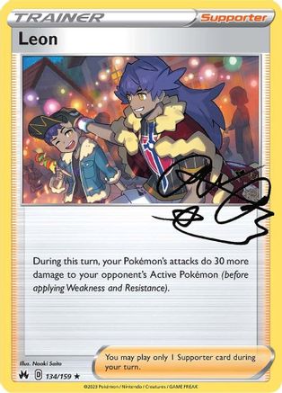 Leon (134/159) Holofoil [SWSH: Crown Zenith] Pokemon Single Pokémon