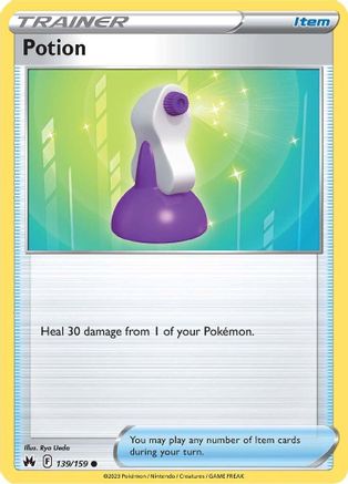 Potion (139/159) Reverse Holofoil [SWSH: Crown Zenith] Pokemon Single Pokémon