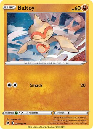 Baltoy (70/159) [SWSH: Crown Zenith] Pokemon Single Pokémon