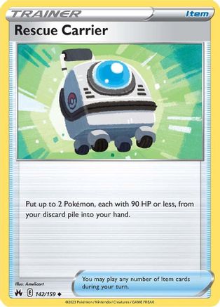Rescue Carrier (142/159) Reverse Holofoil [SWSH: Crown Zenith] Pokemon Single Pokémon