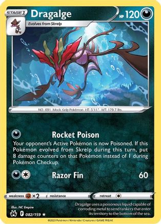 Dragalge (82/159) [SWSH: Crown Zenith] Pokemon Single Pokémon