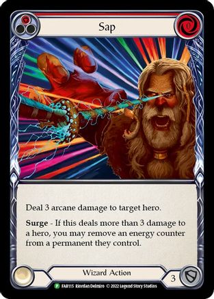 Sap (Red) [FAB115] (Promo)  Rainbow Foil Flesh And Blood Single Flesh And Blood   