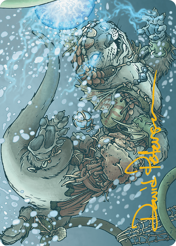 Kitsa, Otterball Elite Art Card (Gold-Stamped Signature) [Art Series] Bloomburrow MTG Single Magic: The Gathering