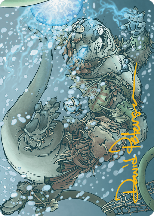 Kitsa, Otterball Elite Art Card (Gold-Stamped Signature) [Art Series] Bloomburrow MTG Single Magic: The Gathering