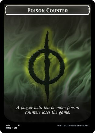 Poison Counter // Beast Double-sided Token (ONC-) [Commander: Phyrexia: All Will Be One] MTG Single Wizards of the Coast