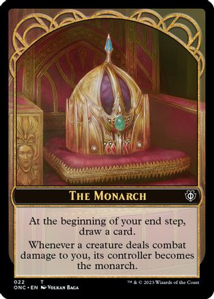 The Monarch // Golem Double-sided Token (ONC-) [Commander: Phyrexia: All Will Be One] MTG Single Wizards of the Coast