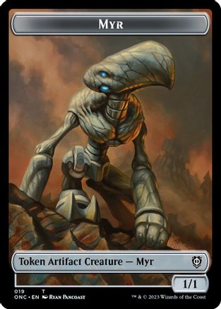 Myr // Thopter Double-sided Token (ONC-) [Commander: Phyrexia: All Will Be One] MTG Single Wizards of the Coast