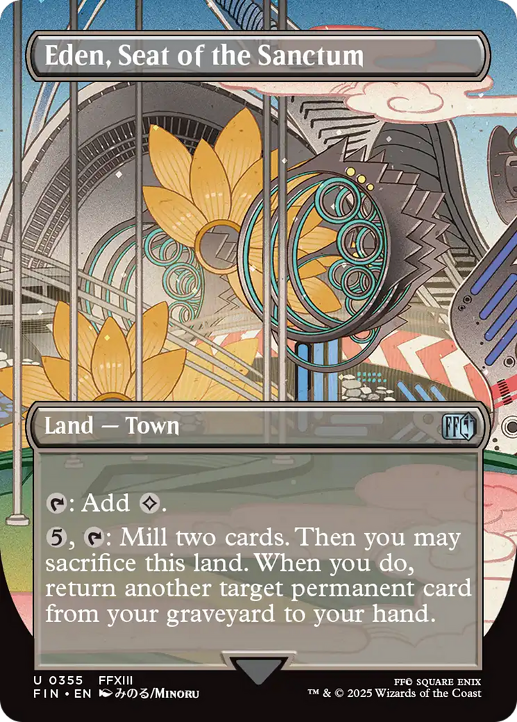 Eden, Seat of the Sanctum (FIN-355) [FINAL FANTASY] (Borderless) MTG Single Wizards of the Coast