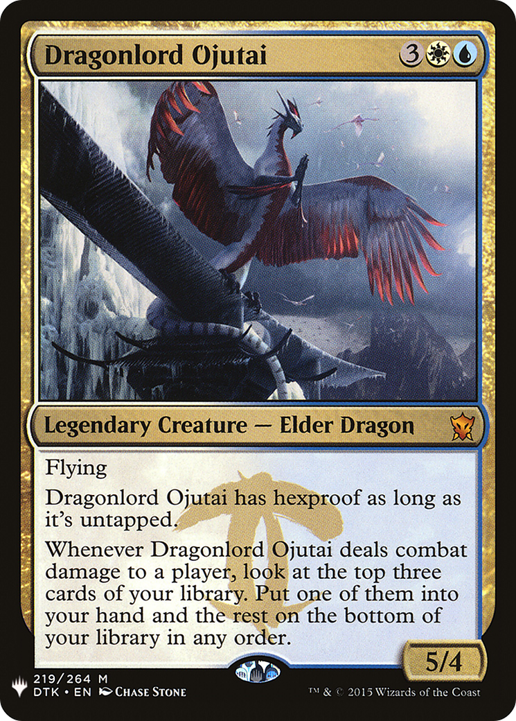Dragonlord Ojutai (PLST-DTK-219) [Mystery Booster] The List MTG Single Wizards of the Coast