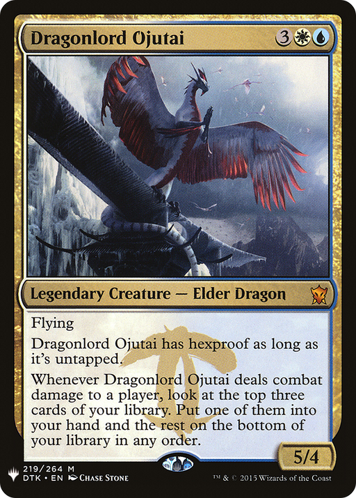 Dragonlord Ojutai (PLST-DTK-219) [Mystery Booster] The List MTG Single Wizards of the Coast