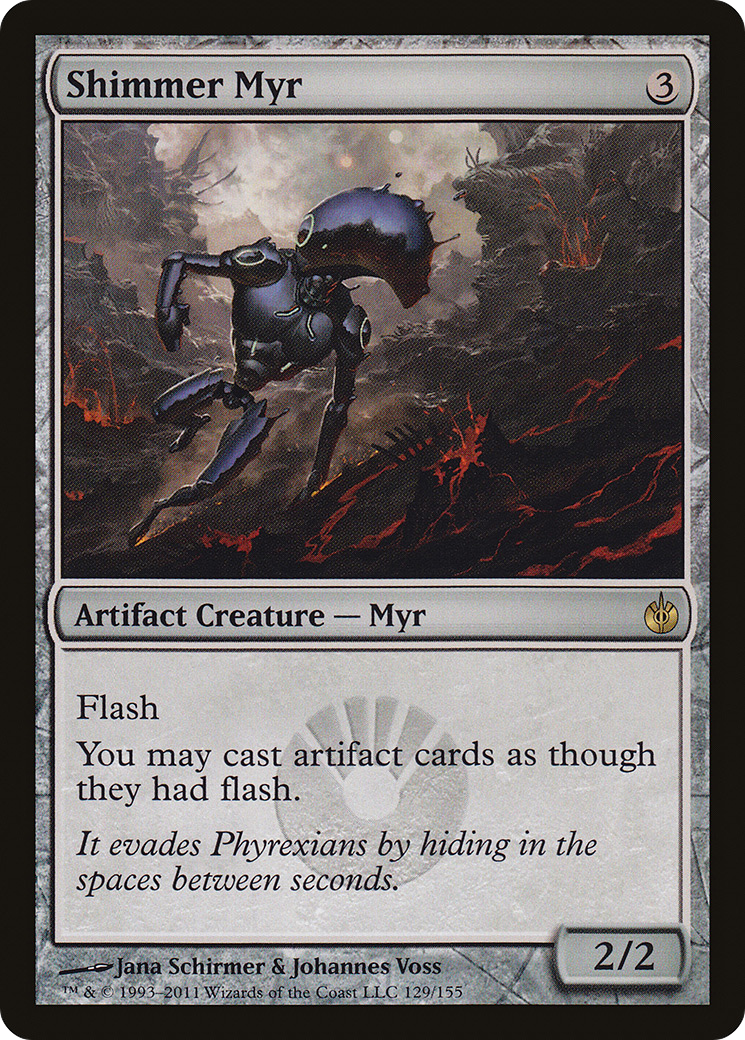 Shimmer Myr (MBS-129) [Mirrodin Besieged] MTG Single Wizards of the Coast
