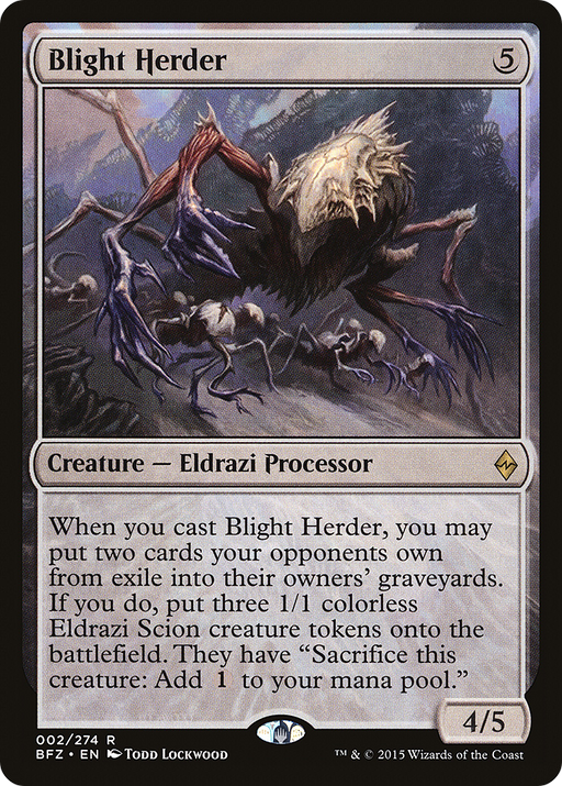 Blight Herder (BFZ-002) [Battle for Zendikar] Foil MTG Single Wizards of the Coast