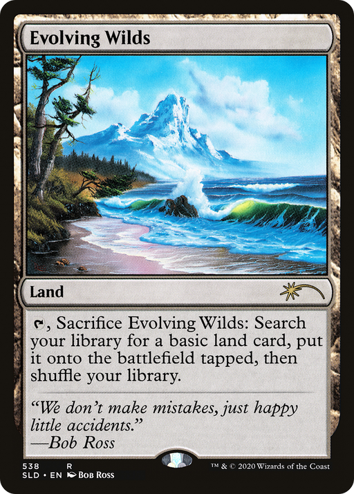 Evolving Wilds (Bob Ross) (SLD-538) [Secret Lair] Drop Foil MTG Single Wizards of the Coast