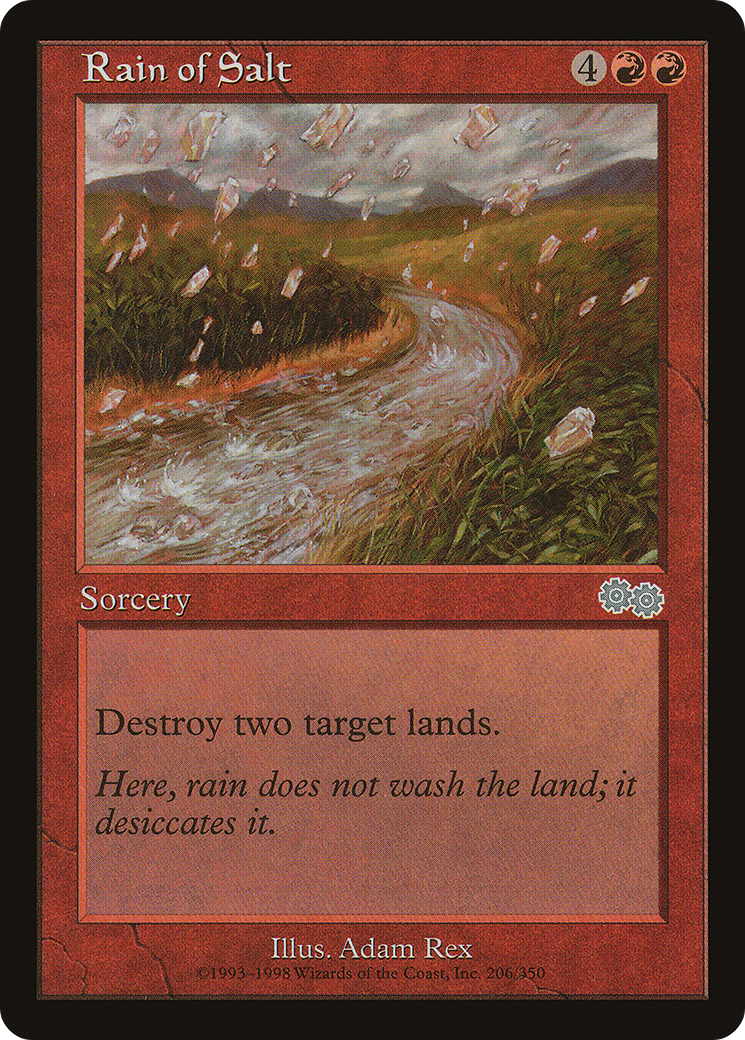 Rain of Salt (USG-206) [Urza's Saga] MTG Single Wizards of the Coast