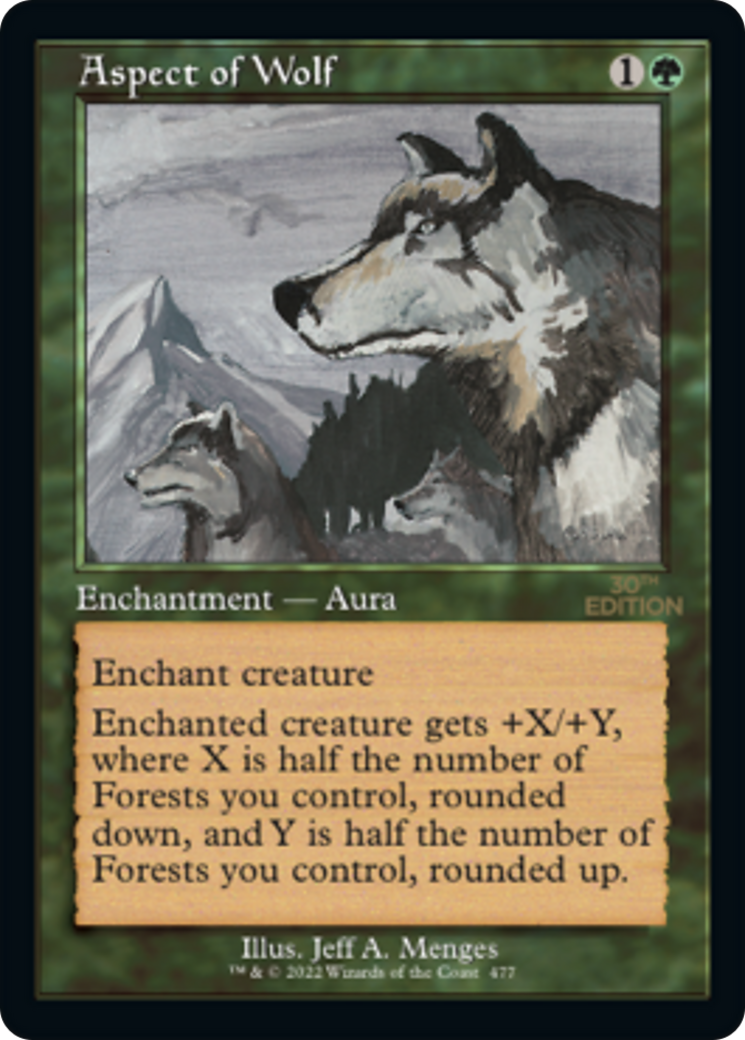Aspect of Wolf (30A-477) [30th Anniversary Edition] MTG Single Wizards of the Coast