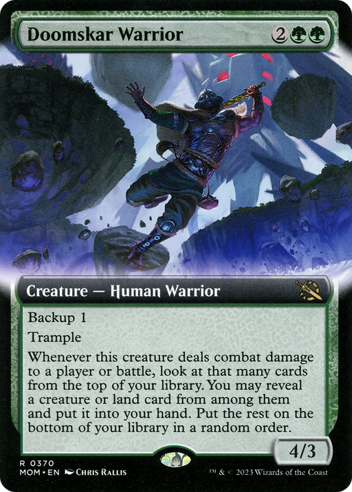 Doomskar Warrior (MOM-370) [March of the Machine] (Extended Art) MTG Single Wizards of the Coast