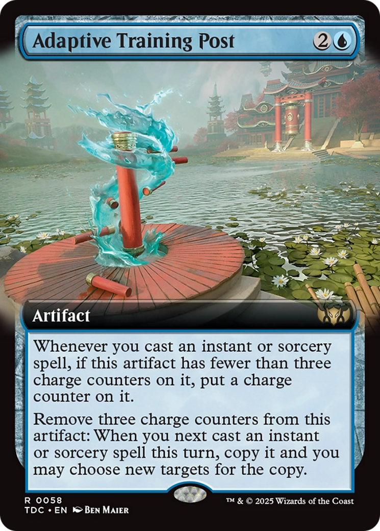 Adaptive Training Post (TDC-058) [Commander: Tarkir: Dragonstorm] (Extended Art) MTG Single Wizards of the Coast
