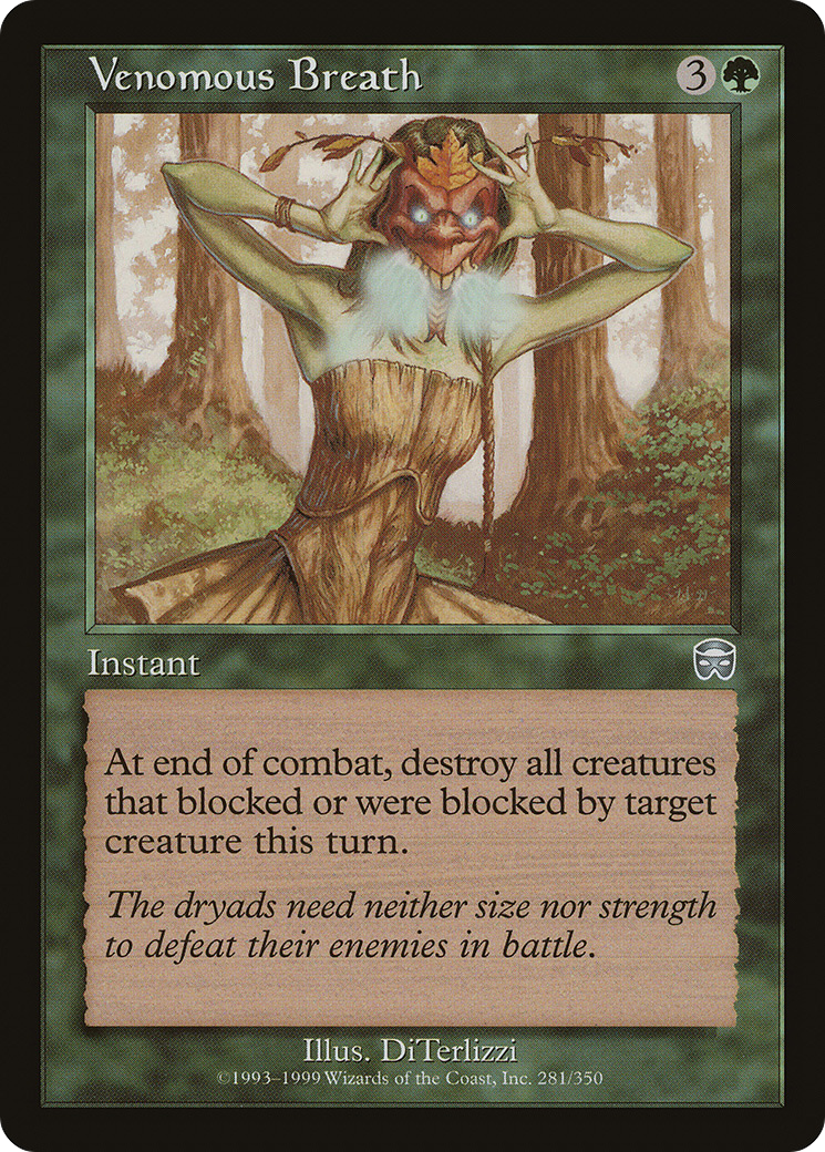 Venomous Breath (MMQ-281) [Mercadian Masques] Foil MTG Single Wizards of the Coast