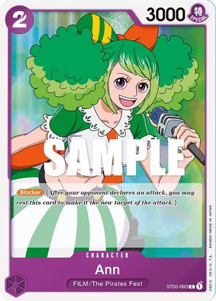 Ann (ST05-003) [Starter Deck 5: Film Edition] One Piece Single Bandai