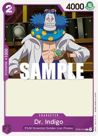 Dr. Indigo (ST05-015) [Starter Deck 5: Film Edition] One Piece Single Bandai