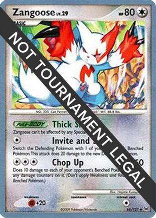 Zangoose - 2009 (Jason Martinez) (66) [World Championship Decks] Pokemon Single Pokémon