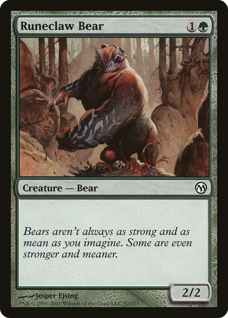 Runeclaw Bear (DPA-082) [Misc] Duels of the Planeswalkers MTG Single Wizards of the Coast