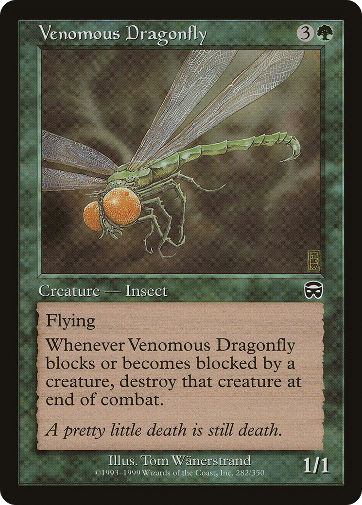 Venomous Dragonfly (MMQ-282) [Mercadian Masques] MTG Single Wizards of the Coast