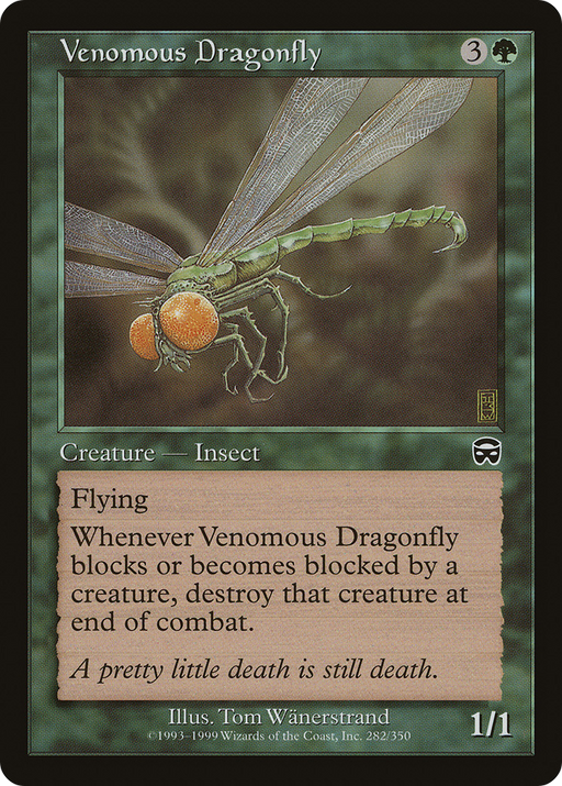 Venomous Dragonfly (MMQ-282) [Mercadian Masques] MTG Single Wizards of the Coast