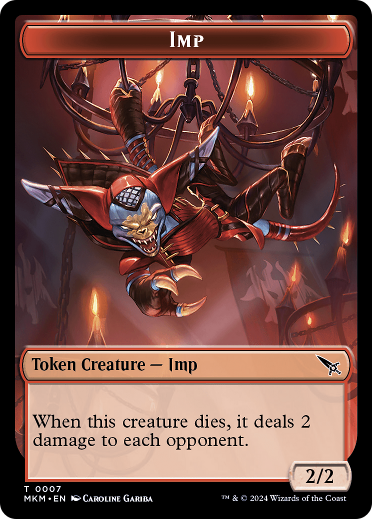 Imp (TMKM-007) [Tokens] Murders at Karlov Manor Tokens MTG Single Wizards of the Coast