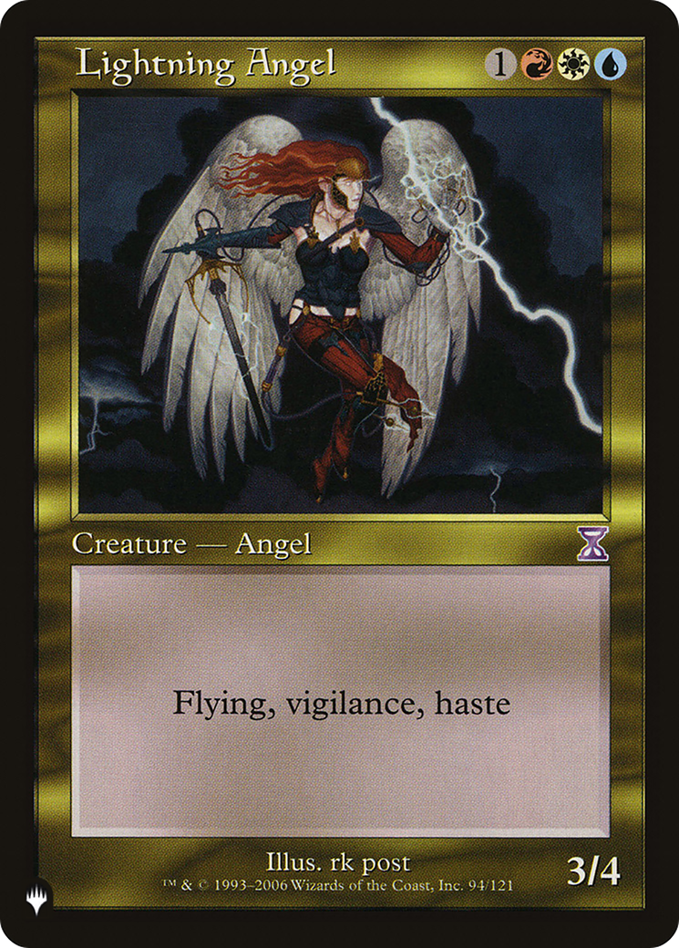 Lightning Angel (LIST-TSB-94) [Mystery Booster] The List MTG Single Wizards of the Coast