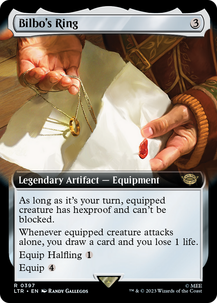 Bilbo's Ring (LTR-397) [The Lord of the Rings: Tales of Middle-earth] (Extended Art) MTG Single Wizards of the Coast