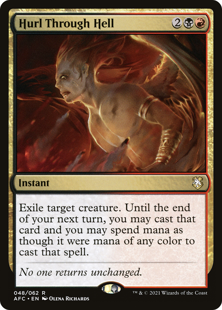 Hurl Through Hell (AFC-048) [Forgotten Realms Commander] MTG Single Wizards of the Coast
