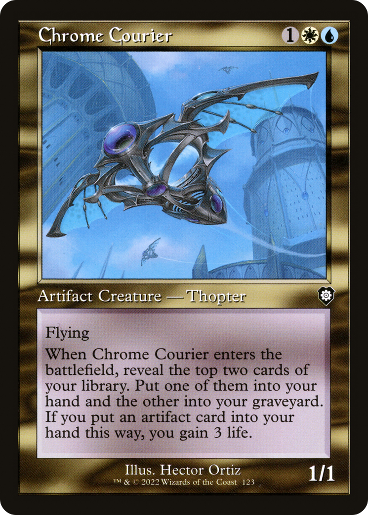 Chrome Courier (BRC-123) [The Brothers' War Commander] MTG Single Wizards of the Coast