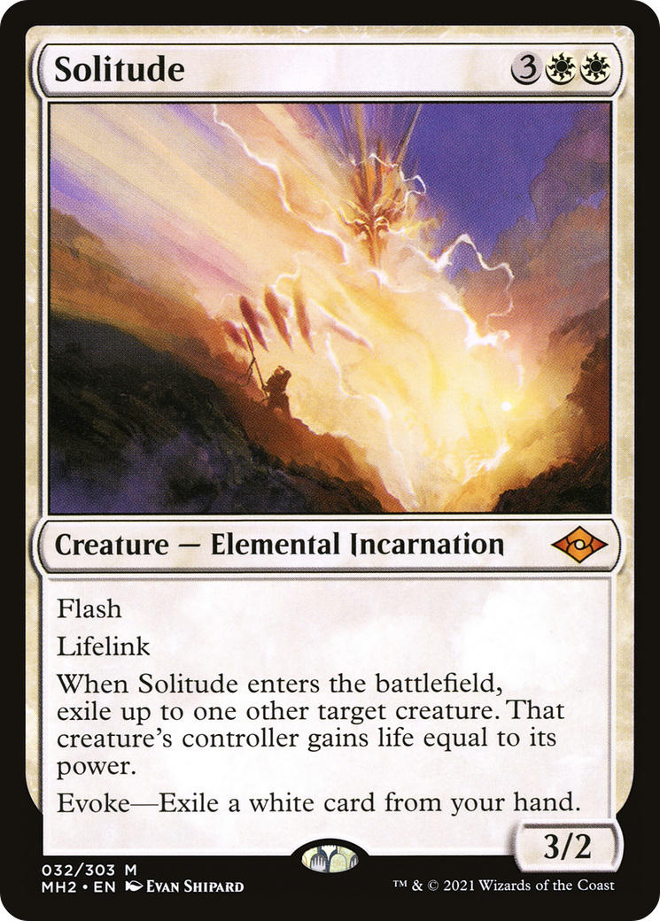 Solitude (MH2-032) [Modern Horizons 2] Foil MTG Single Modern Horizons 2