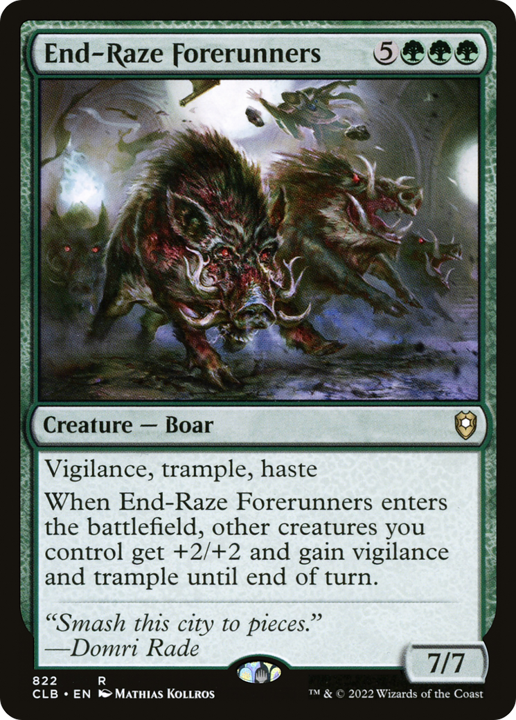 End-Raze Forerunners (CLB-822) [Commander Legends: Battle for Baldur's Gate] MTG Single Wizards of the Coast