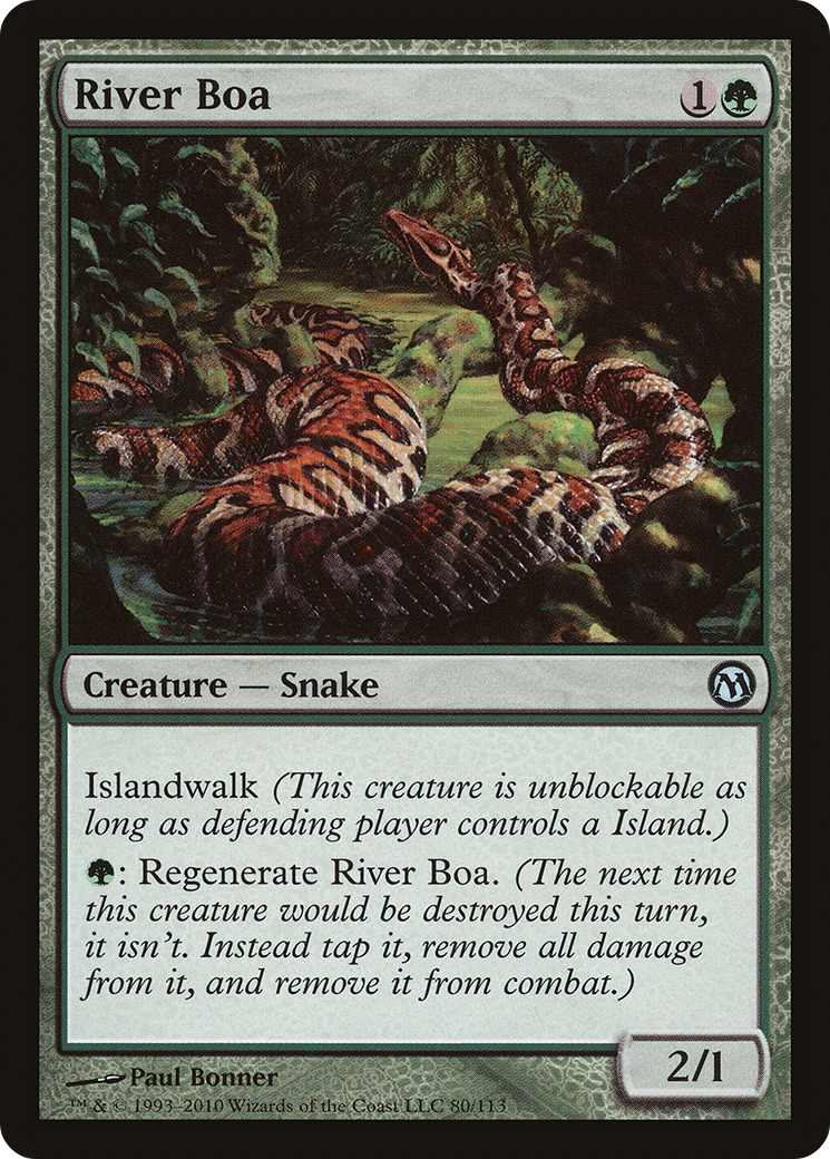 River Boa (DPA-080) [Misc] Duels of the Planeswalkers MTG Single Wizards of the Coast