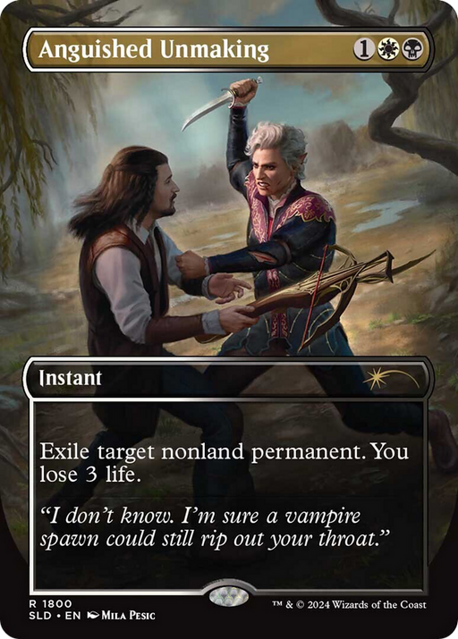 Anguished Unmaking (1800) (SLD-1800) [Secret Lair] Drop (Borderless) MTG Single Wizards of the Coast