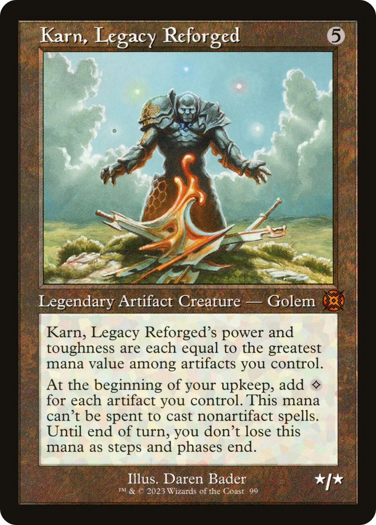 Karn, Legacy Reforged (MAT-099) [March of the Machine: The Aftermath] (Showcase) Foil MTG Single Wizards of the Coast