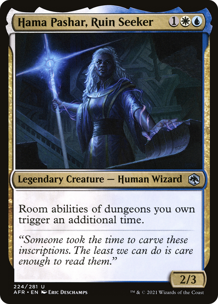 Hama Pashar, Ruin Seeker (AFR-224) [Adventures in the Forgotten Realms] Foil MTG Single Wizards of the Coast