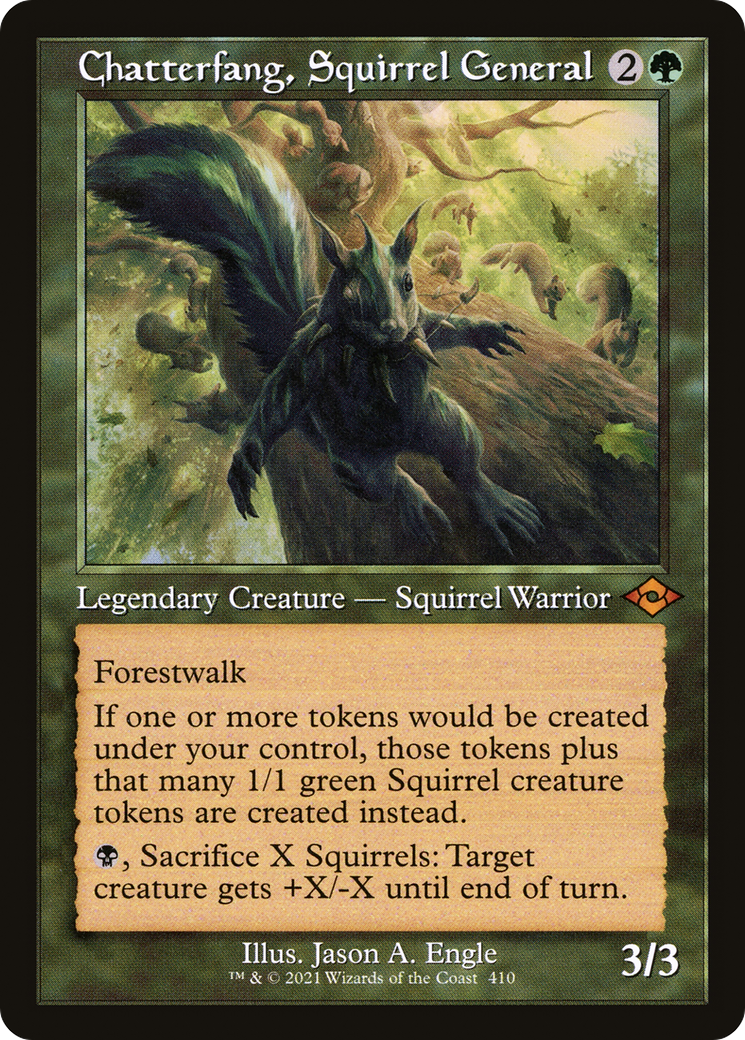 Chatterfang, Squirrel General (MH2-410) [Modern Horizons 2] Foil MTG Single Wizards of the Coast