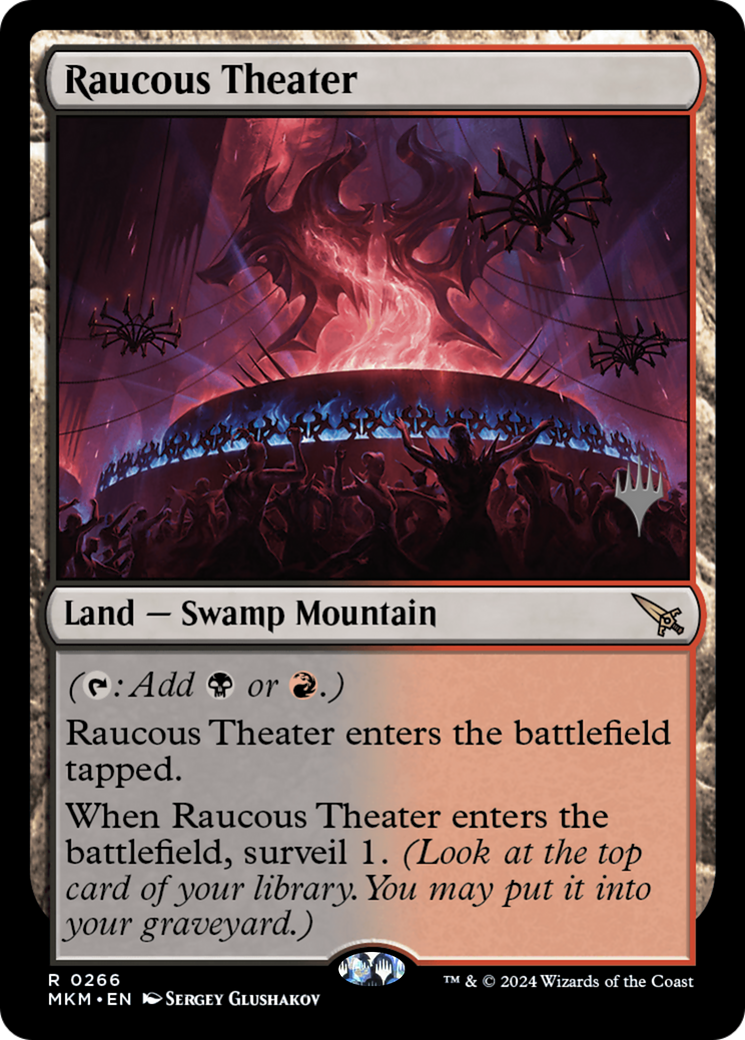 Raucous Theater (PPMKM-266) [Murders at Karlov Manor Promos] Foil MTG Single Wizards of the Coast