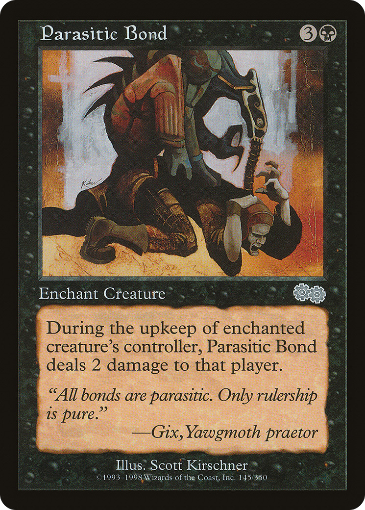 Parasitic Bond (USG-145) [Urza's Saga] MTG Single Wizards of the Coast