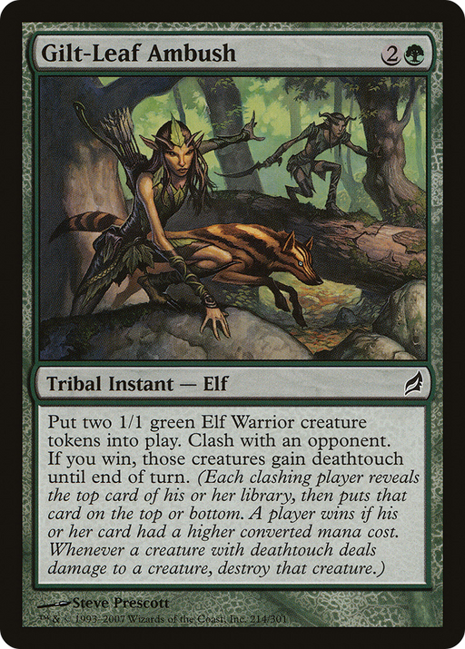 Gilt-Leaf Ambush (LRW-214) [Lorwyn] Foil MTG Single Wizards of the Coast
