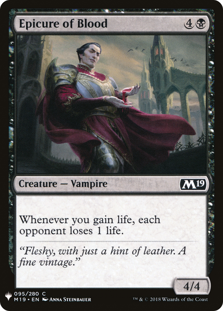 Epicure of Blood (LIST-M19-95) [Mystery Booster] The List MTG Single Wizards of the Coast