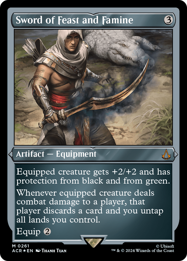 Sword of Feast and Famine (ACR-261) [Assassin's Creed] Etched Foil MTG Single Wizards of the Coast
