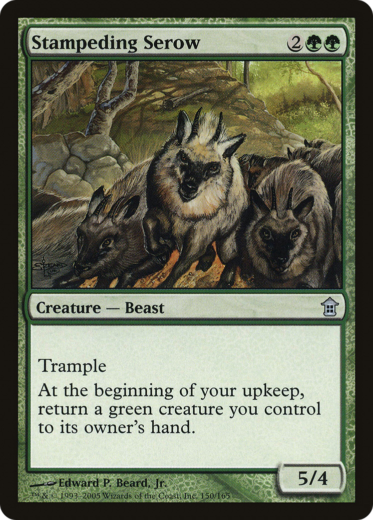 Stampeding Serow (SOK-150) [Saviors of Kamigawa] MTG Single Wizards of the Coast