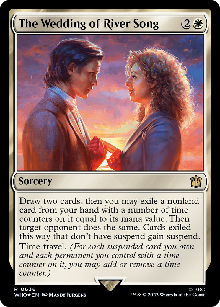 The Wedding of River Song (Surge Foil) (WHO-636) [Doctor Who] Foil MTG Single Wizards of the Coast