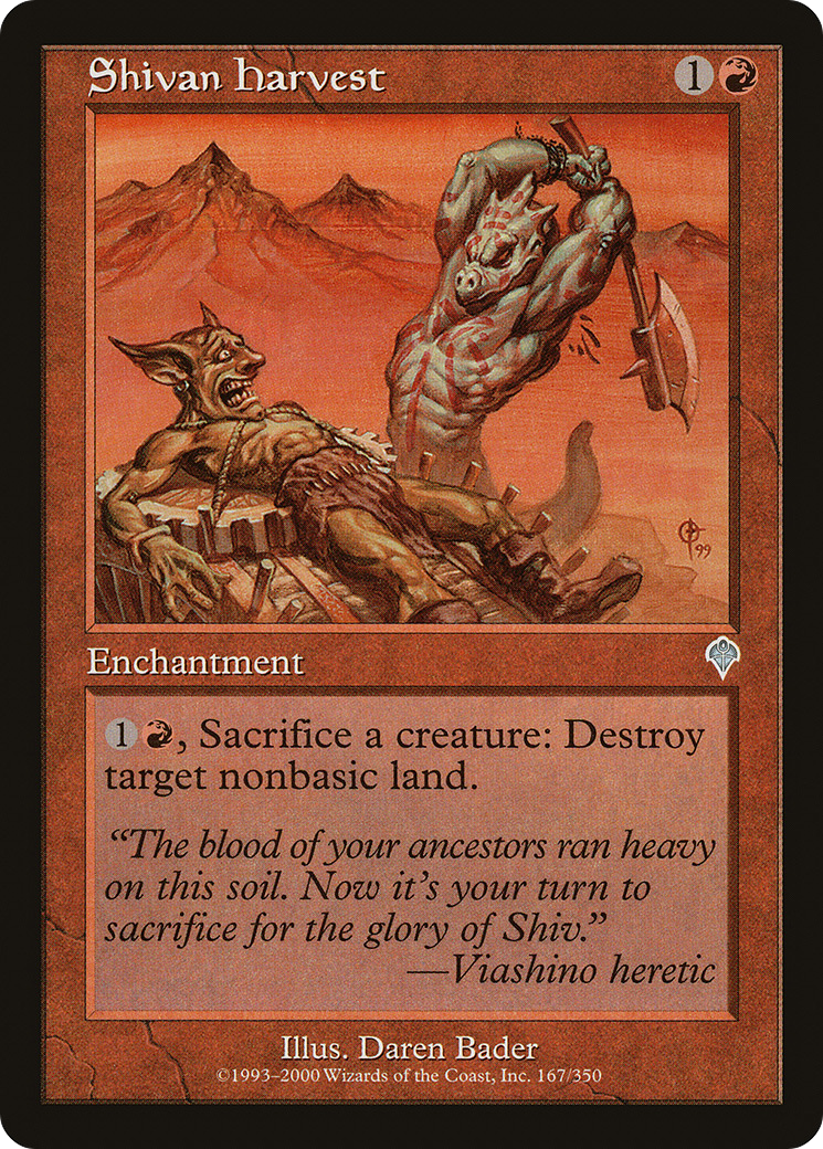 Shivan Harvest (INV-167) [Invasion] MTG Single Wizards of the Coast