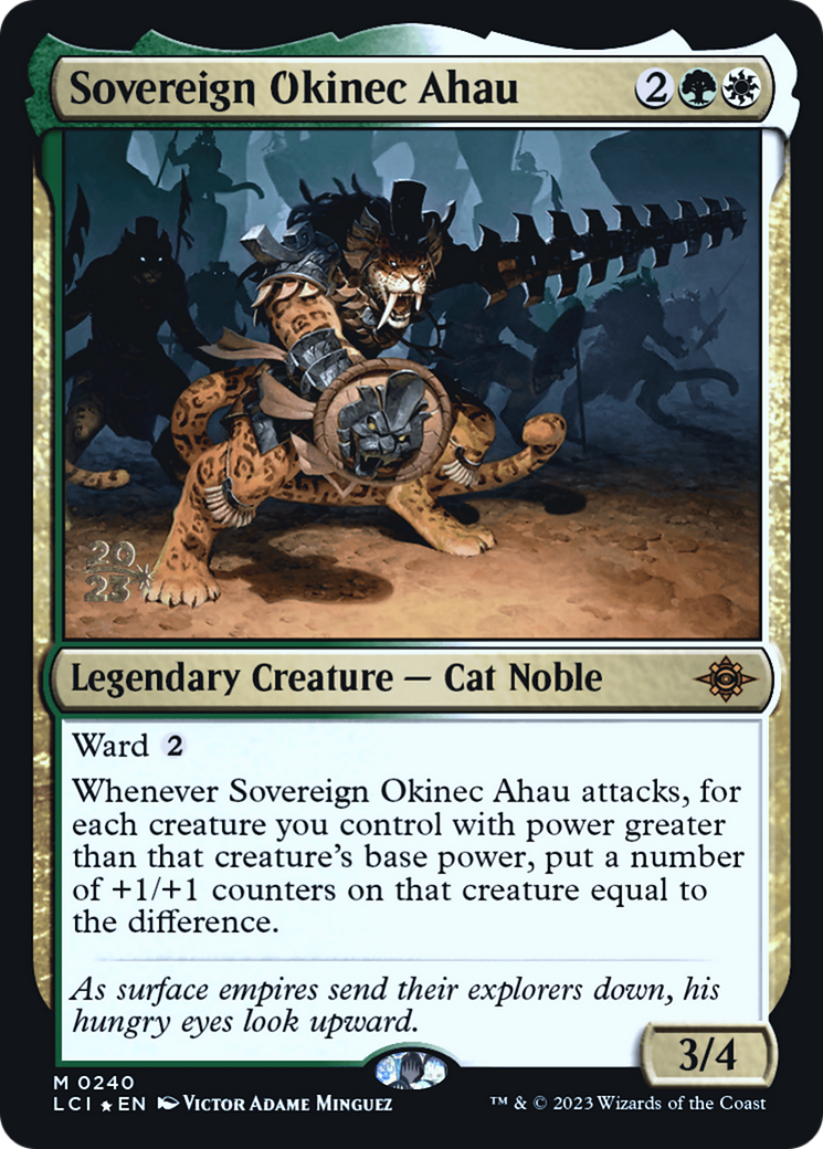Sovereign Okinec Ahau (PRE-240) [The Lost Caverns of Ixalan Promos] Foil MTG Single Wizards of the Coast