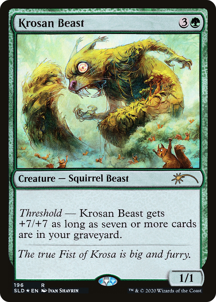 Krosan Beast (SLD-196) [Secret Lair Drop] Foil